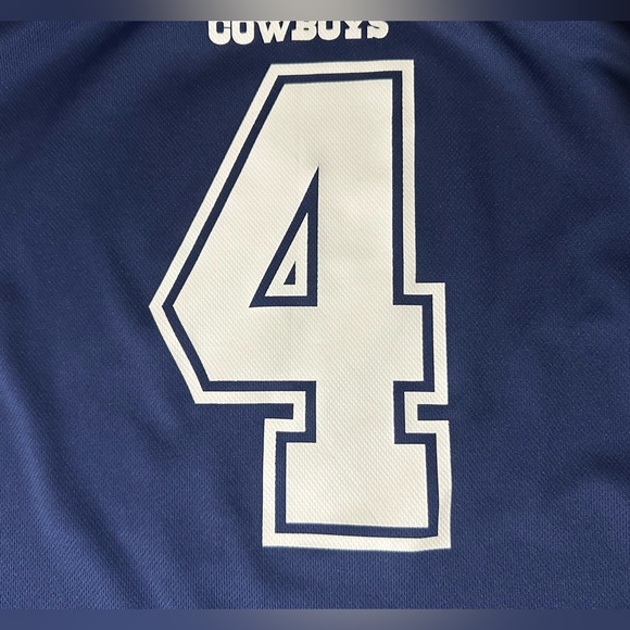 Dallas Cowboys Team Apparel Men Dak Prescott Home Jersey Sz Small - Picture 3 of 9